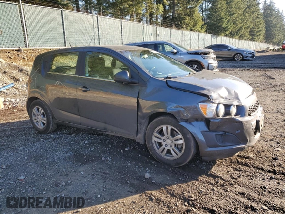 2013 Chevrolet Sonic LT with VIN 1G1JC6SB7D4183871, listed as a Copart auction lot 42805645 with 128,073 mi miles and Salvage Title. Bid and sale history available at carsss.com. Image 4.
