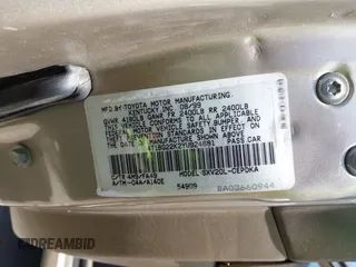 2000 Toyota Camry CE z VIN 4T1BG22K2YU924681, wystawiony jako IAAI lot #42517917 z przebiegiem 228 920 mil mil oraz . Historia ofert i sprzedaży dostępna na DreamBid. Obrazek 9.
