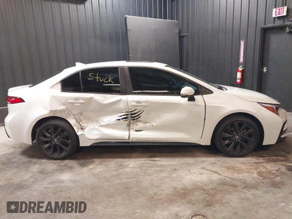 2023 Toyota Corolla SE with VIN 5YFP4MCE0PP151910, listed as a IAAI auction lot 41732551 with 27,525 mi miles and . Bid and sale history available at DreamBid. Image 6.