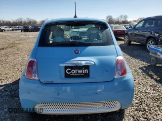 2016 FIAT 500e with VIN 3C3CFFGEXGT170268, listed as a Copart auction lot 48843145 with 27,323 mi miles and Salvage Title. Bid and sale history available at carsss.com. Image 6.