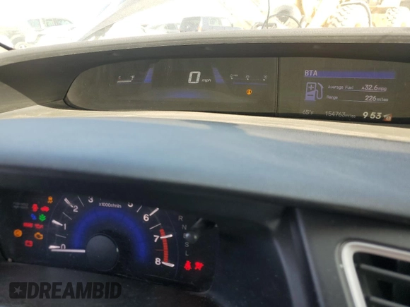 2015 Honda Civic Sedan LX with VIN 19XFB2F55FE262213, listed as a Copart auction lot 52417925 with 154,763 mi miles and Salvage Title. Bid and sale history available at carsss.com. Image 9.