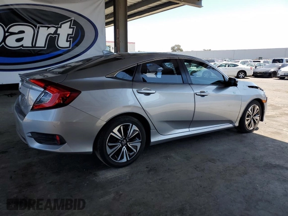 2016 Honda Civic EX-T with VIN 19XFC1F38GE222215, listed as a Copart auction lot 58805855 with 132,849 mi miles and Salvage title. Bid and sale history available at DreamBid. Image 3.