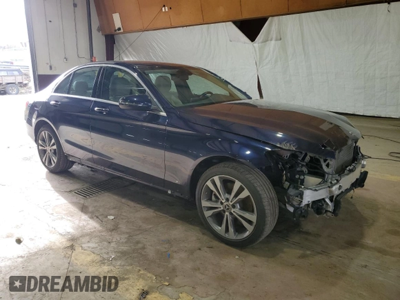 2021 Mercedes-Benz C 300 with VIN W1KWF8EBXMR626969, listed as a Copart auction lot 85229084 with 42,698 mi miles and Salvage Title. Bid and sale history available at carsss.com. Image 4.