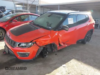 2020 Jeep Compass Trailhawk with VIN 3C4NJDDBXLT239116, listed as a IAAI auction lot 41402449 with 38,021 mi miles and . Bid and sale history available at carsss.com. Image 2.