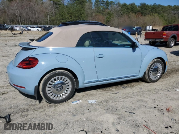 2015 Volkswagen Beetle 1.8T w/Tech with VIN 3VW517AT6FM814726, listed as a Copart auction lot 51413895 with 59,007 mi miles and Salvage Title. Bid and sale history available at DreamBid. Image 3.