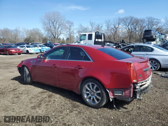 2008 Cadillac CTS AWD with VIN 1G6DT57V780193897, listed as a Copart auction lot 51231425 with 78,585 mi miles and Salvage Title. Bid and sale history available at DreamBid. Image 2.