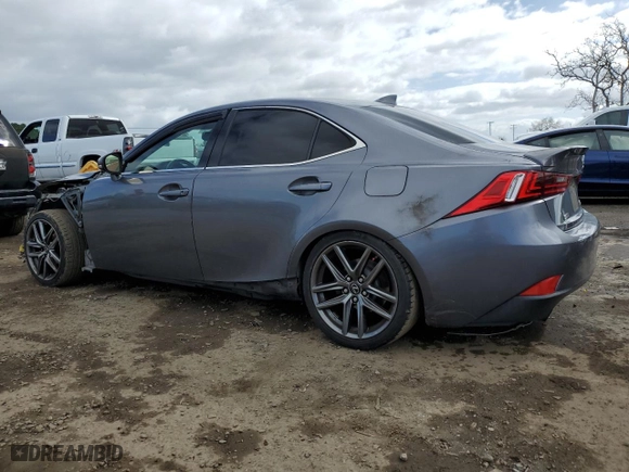 2015 Lexus IS 250 with VIN JTHBF1D28F5077847, listed as a Copart auction lot 45651795 with 107,812 mi miles and Salvage Title. Bid and sale history available at carsss.com. Image 2.