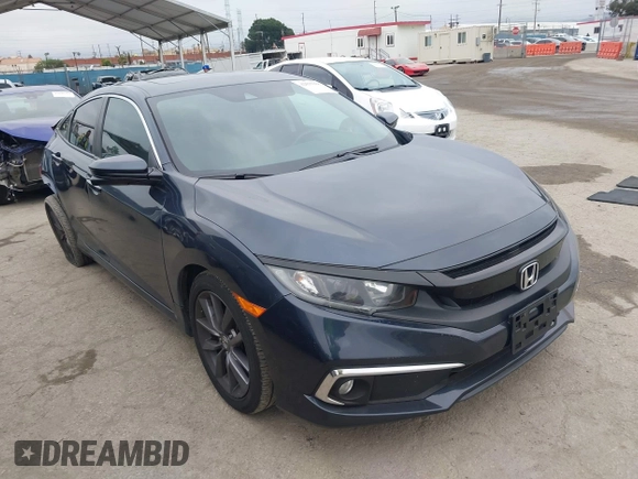 2020 Honda Civic Sedan EX-L with VIN 19XFC1F74LE209538, listed as a IAAI auction lot 42035988 with 51,893 mi miles. Bid and sale history available at carsss.com. Image 1.