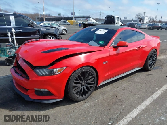 2016 Ford Mustang GT with VIN 1FA6P8CF3G5326429, listed as a IAAI auction lot 41847766 with 87,792 mi miles. Bid and sale history available at carsss.com. Image 2.