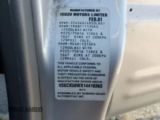 2001 Honda Passport LX z VIN 4S6CK58WX14410363, wystawiony jako Copart lot #77500294 z przebiegiem 195 272 mil mil oraz Czysty tytuł • Clean title. Historia ofert i sprzedaży dostępna na DreamBid. Obrazek 13.