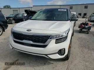 2021 Kia Seltos SX with VIN KNDETCA20M7078855, listed as a Copart auction lot 58071695 with 50,951 mi miles and Salvage title. Bid and sale history available at DreamBid. Image 13.
