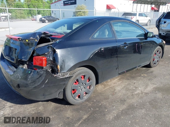 2008 Honda Civic Cpe LX with VIN 2HGFG12698H578135, listed as a IAAI auction lot 41942610 with 154,487 mi miles. Bid and sale history available at carsss.com. Image 4.