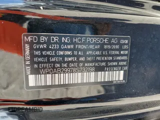 2008 Porsche 911 Carrera S with VIN WP0AB29978S732198, listed as a Copart auction lot 76882424 with Not Provided miles and Salvage Title. Bid and sale history available at carsss.com. Image 13.