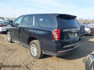 2023 Chevrolet Tahoe LT with VIN 1GNSKNKD5PR355968, listed as a IAAI auction lot 41691886 with 50,141 mi miles. Bid and sale history available at carsss.com. Image 3.