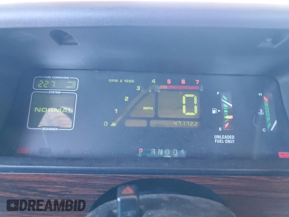 1988 Ford Taurus LX with VIN 1FABP5345JG210480, listed as a Copart auction lot 50248585 with 47,172 mi miles and Salvage Title. Bid and sale history available at carsss.com. Image 9.