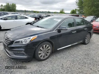 2015 Hyundai Sonata Sport with VIN 5NPE34AF1FH083201, listed as a Copart auction lot 59803545 with 130,810 mi miles and Clean title. Bid and sale history available at DreamBid. Image 1.