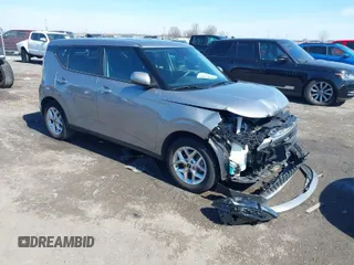 2023 Kia Soul S with VIN KNDJ23AU0P7867966, listed as a IAAI auction lot 41621383 with 14,227 mi miles. Bid and sale history available at carsss.com. Image 1.