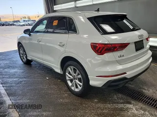 2023 Audi Q3 S line Premium with VIN WA1DECF37P1108975, listed as a IAAI auction lot 42796417 with 58,193 mi miles and . Bid and sale history available at DreamBid. Image 39.