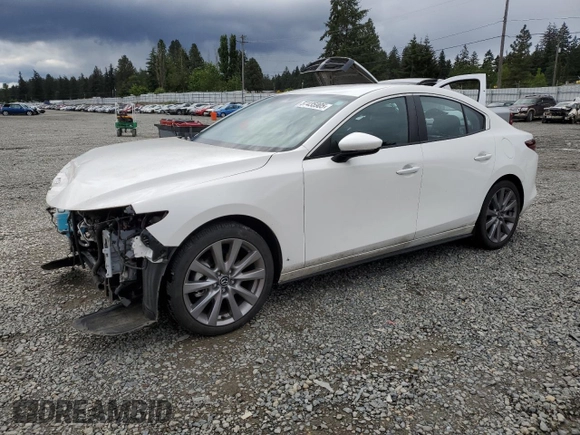 2021 Mazda 3 Select with VIN JM1BPBBL9M1342618, listed as a Copart auction lot 57435905 with 42,122 mi miles and Salvage title. Bid and sale history available at DreamBid. Image 1.