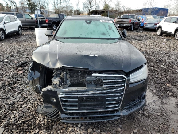 2018 Audi A8 L with VIN WAU44AFD3JN000839, listed as a Copart auction lot 81903394 with 133,696 mi miles and Salvage Title. Bid and sale history available at carsss.com. Image 5.