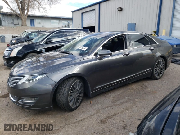 2015 Lincoln MKZ with VIN 3LN6L2GK9FR621715, listed as a Copart auction lot 43850274 with 59,559 mi miles and Salvage Title. Bid and sale history available at carsss.com. Image 1.