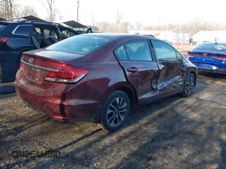 2014 Honda Civic Sedan EX with VIN 19XFB2F80EE249233, listed as a IAAI auction lot 41654087 with 119,126 mi miles. Bid and sale history available at carsss.com. Image 4.