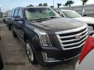 2018 Cadillac Escalade ESV Premium Luxury z VIN 1GYS3JKJ5JR147062, wystawiony jako Copart lot #76596064 z przebiegiem 157 347 mil mil oraz Szkoda całkowita • Salvage title. Historia ofert i sprzedaży dostępna na DreamBid. Obrazek 4.