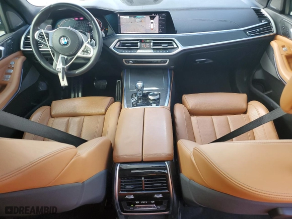 2019 BMW X7 xDrive50i with VIN 5UXCX4C51KLB40312, listed as a Copart auction lot 43534015 with 28,270 mi miles and Salvage Title. Bid and sale history available at carsss.com. Image 8.