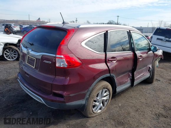 2015 Honda CR-V EX-L with VIN 2HKRM4H71FH662945, listed as a IAAI auction lot 41665393 with 123,278 mi miles. Bid and sale history available at carsss.com. Image 4.