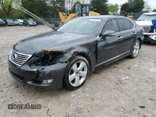 2010 Lexus LS 460 with VIN JTHBL5EFXA5096717, listed as a Copart auction lot 52701975 with 166,392 mi miles and Salvage title. Bid and sale history available at DreamBid. Image 1.