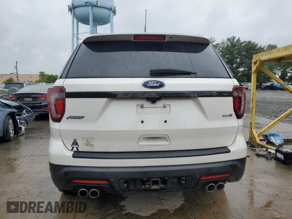 2019 Ford Explorer Sport with VIN 1FM5K8GT0KGA01993, listed as a Copart auction lot 57974275 with 54,774 mi miles and Salvage title. Bid and sale history available at DreamBid. Image 6.