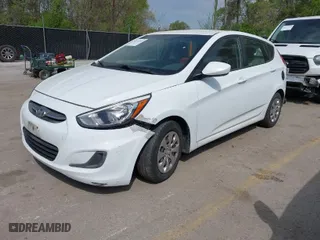 2017 Hyundai Accent SE with VIN KMHCT5AE4HU313404, listed as a IAAI auction lot 42035860 with 123,951 mi miles. Bid and sale history available at carsss.com. Image 2.