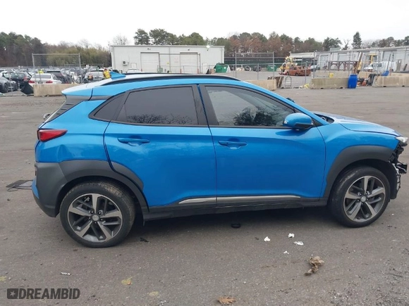 2020 Hyundai Kona Limited with VIN KM8K3CA57LU500063, listed as a IAAI auction lot 41229825 with 33,439 mi miles. Bid and sale history available at carsss.com. Image 13.