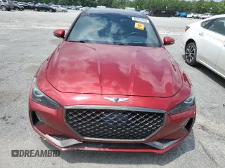 2019 Genesis G70 3.3T Advanced with VIN KMTG34LE3KU021961, listed as a Copart auction lot 65022834 with 45,498 mi miles and Salvage Title. Bid and sale history available at carsss.com. Image 5.