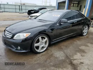 2010 Mercedes-Benz CL-Class CL 550 with VIN WDDEJ8GBXAA025272, listed as a Copart auction lot 43619445 with 128,793 mi miles and Salvage Title. Bid and sale history available at carsss.com. Image 1.