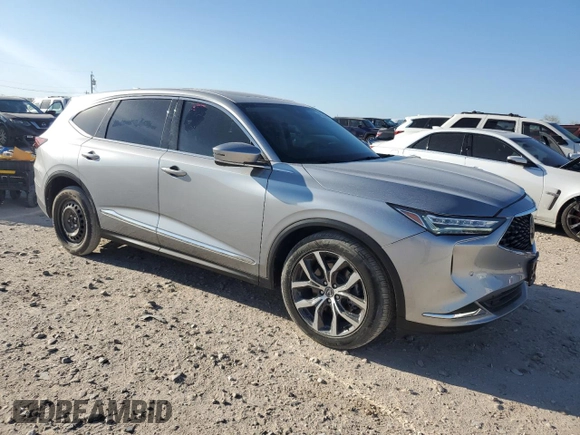 2022 Acura MDX w/Technology Package with VIN 5J8YE1H4XNL033340, listed as a Copart auction lot 48593645 with 41,638 mi miles and Salvage Title. Bid and sale history available at carsss.com. Image 4.