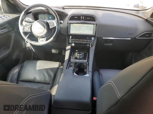 2017 Jaguar F-Pace S with VIN SADCM2BV6HA098113, listed as a Copart auction lot 61690495 with 54,500 mi miles and Salvage title. Bid and sale history available at DreamBid. Image 8.