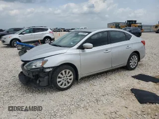 2017 Nissan Sentra S with VIN 3N1AB7AP4HY315617, listed as a Copart auction lot 55106835 with 87,561 mi miles and Salvage Title. Bid and sale history available at DreamBid. Image 1.