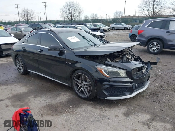 2015 Mercedes-Benz CLA 45 AMG with VIN WDDSJ5CB7FN181583, listed as a IAAI auction lot 41475027 with 127,602 mi miles and . Bid and sale history available at DreamBid. Image 1.