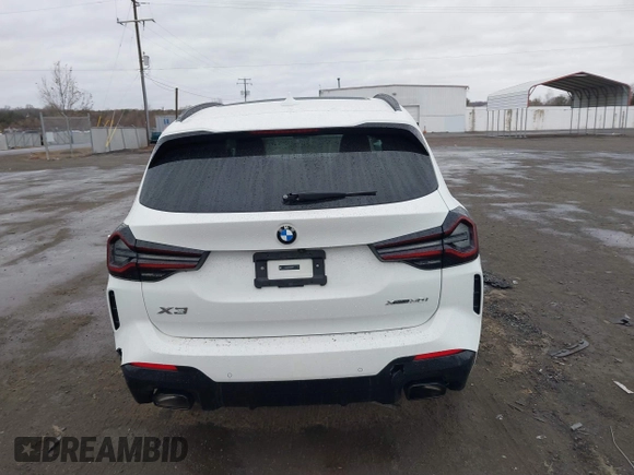 2024 BMW X3 xDrive30i with VIN 5UX53DP00R9W05606, listed as a IAAI auction lot 41730750 with 28,781 mi miles and . Bid and sale history available at DreamBid. Image 16.