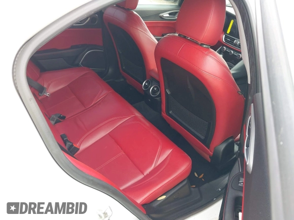 2017 Alfa Romeo Giulia with VIN ZARFAEBN3H7535202, listed as a IAAI auction lot 41494009 with 90,071 mi miles. Bid and sale history available at carsss.com. Image 8.