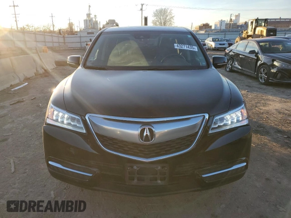 2016 Acura MDX w/Tech/Entertainment with VIN 5FRYD4H6XGB033864, listed as a Copart auction lot 43271435 with 179,251 mi miles and Salvage Title. Bid and sale history available at carsss.com. Image 5.
