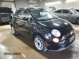 2015 FIAT 500 Pop with VIN 3C3CFFAR5FT501672, listed as a Copart auction lot 52784455 with 63,635 mi miles and Salvage Title. Bid and sale history available at carsss.com. Image 4.