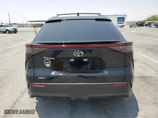 2024 Toyota bZ4X XLE with VIN JTMAAAAAXRA037109, listed as a Copart auction lot 64773014 with 1,232 mi miles and Salvage Title. Bid and sale history available at carsss.com. Image 6.