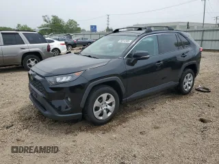2021 Toyota RAV4 LE with VIN 2T3G1RFVXMC141485, listed as a Copart auction lot 59314395 with 66,595 mi miles and Salvage title. Bid and sale history available at DreamBid. Image 1.