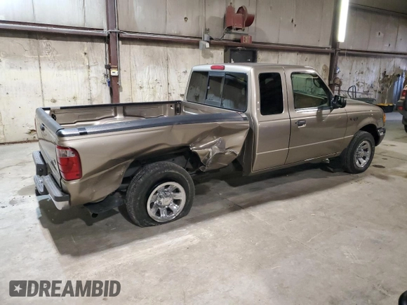 2003 Ford Ranger XL Fleet with VIN 1FTYR44U13PB49882, listed as a Copart auction lot 43544025 with 142,446 mi miles and Salvage Title. Bid and sale history available at carsss.com. Image 3.