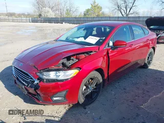 2019 Ford Fusion SE with VIN 3FA6P0HD1KR166565, listed as a IAAI auction lot 41961294 with 99,355 mi miles. Bid and sale history available at carsss.com. Image 2.