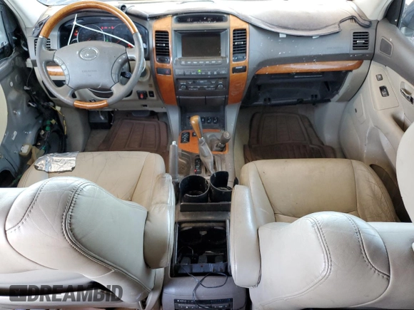 2006 Lexus GX 470 z VIN JTJBT20X960120748, wystawiony jako Copart lot #60102405 z przebiegiem 242 521 mil mil oraz Czysty tytuł • Clean title. Historia ofert i sprzedaży dostępna na DreamBid. Obrazek 8.