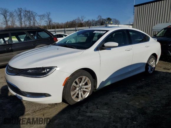 2015 Chrysler 200 Limited with VIN 1C3CCCAB0FN553236, listed as a Copart auction lot 43206245 with 138,533 mi miles and Salvage Title. Bid and sale history available at carsss.com. Image 1.