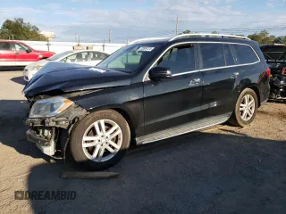 2016 Mercedes-Benz GL with VIN 4JGDF6EE2GA695847, listed as a Copart auction lot 75480934 with 143,445 mi miles and Salvage Title. Bid and sale history available at carsss.com. Image 1.